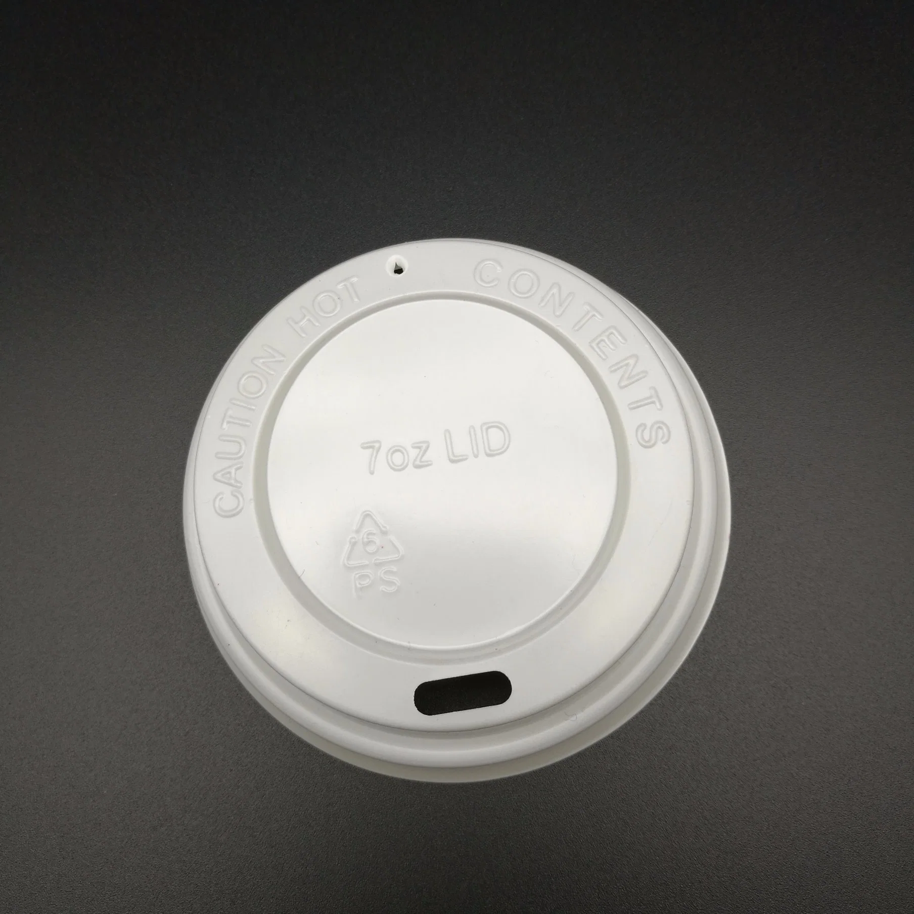PS Plastic Lid for Hot Disposable Coffee Paper Cup Non Spill