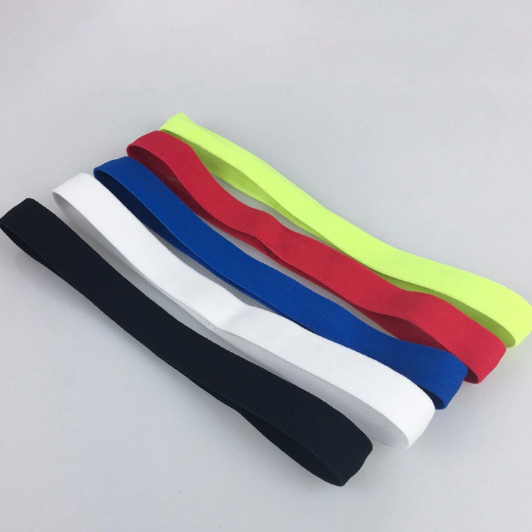 Lfn811#Sports Silicone Anti-Slip Breathable Headband Running Yoga Sweatband Made in China