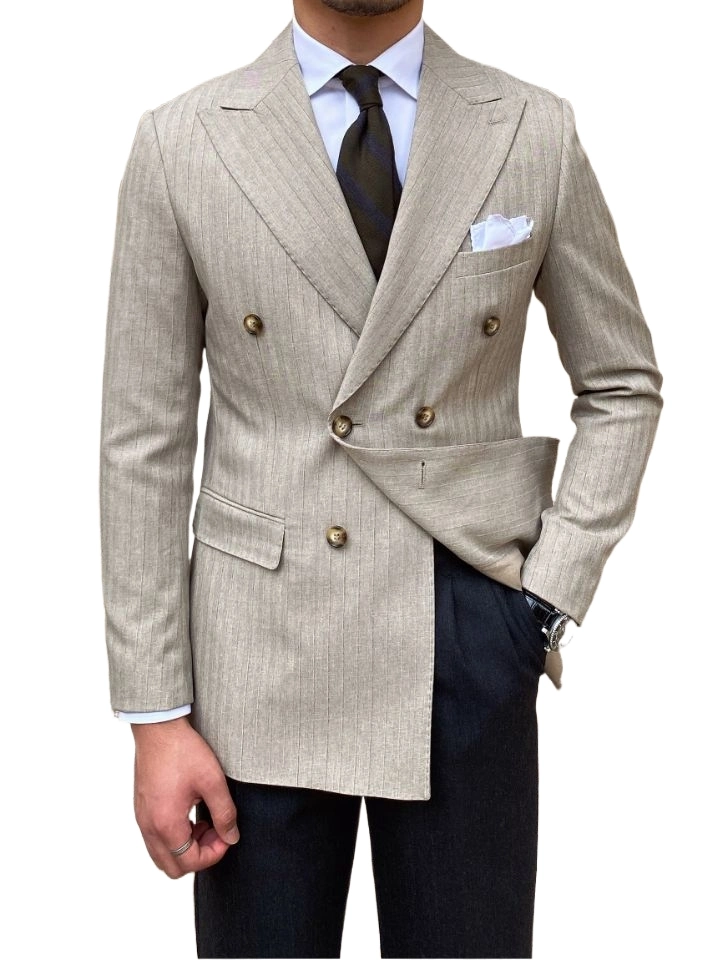 Trajes de ocio de Man personalizados Abrigo Blazer Chaquetas Blazers de boda Trajes de hombre