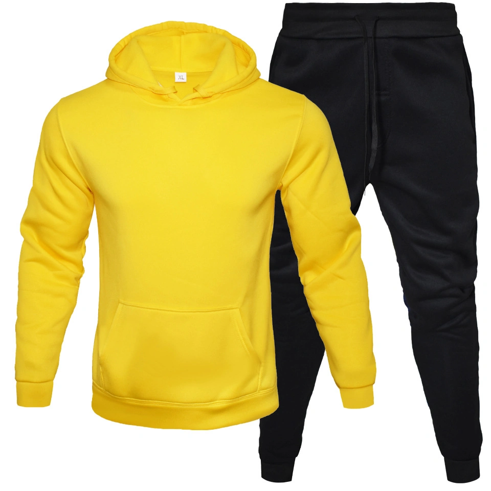 Plus Size Sports Gym Cotton Jogger Suits para hombre