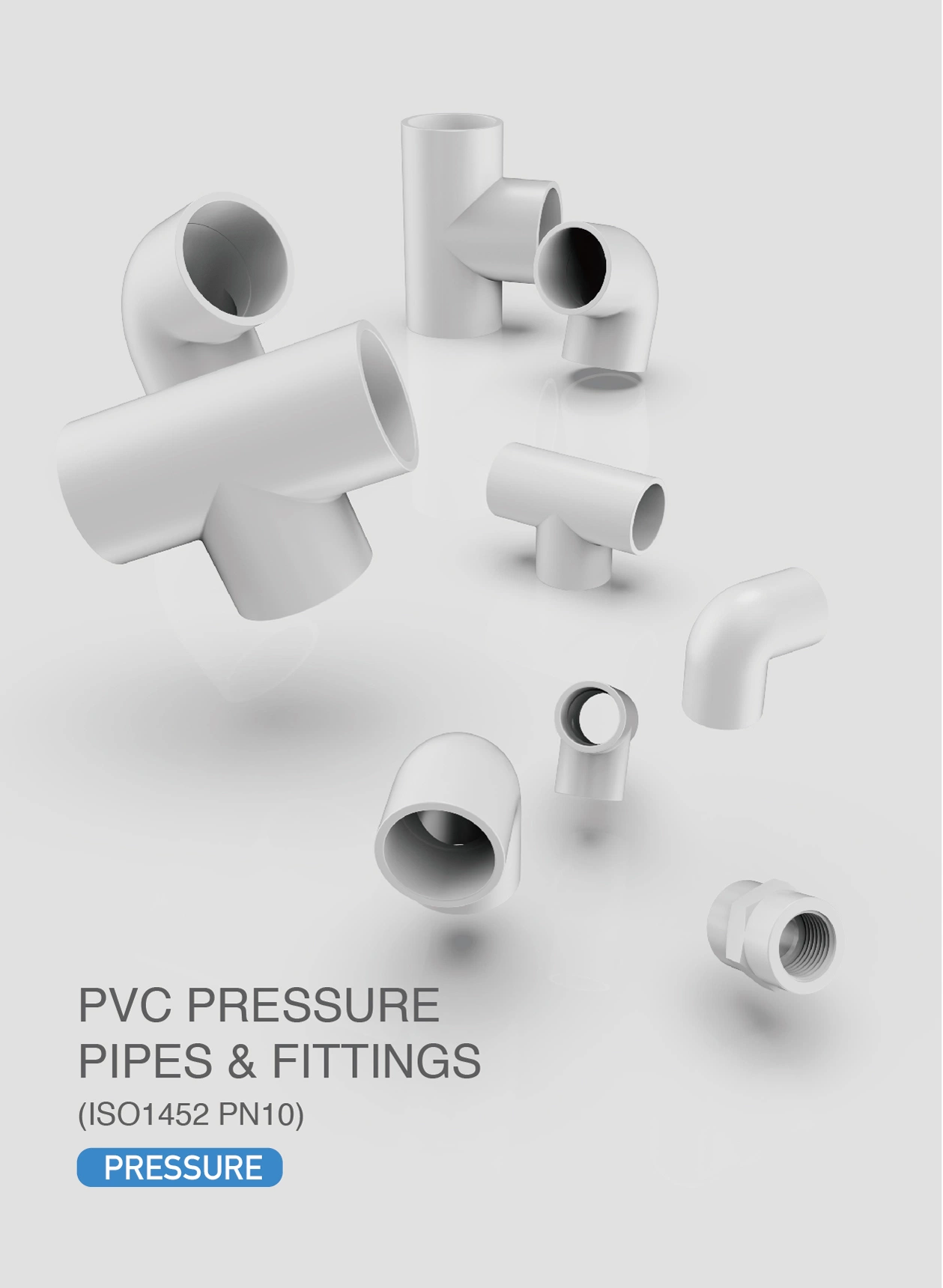 Era Plastic/PVC DIN Standard Dvgw Certificate Pressure Pipe Fitting DIN ISO1463 Pn10 Pipe