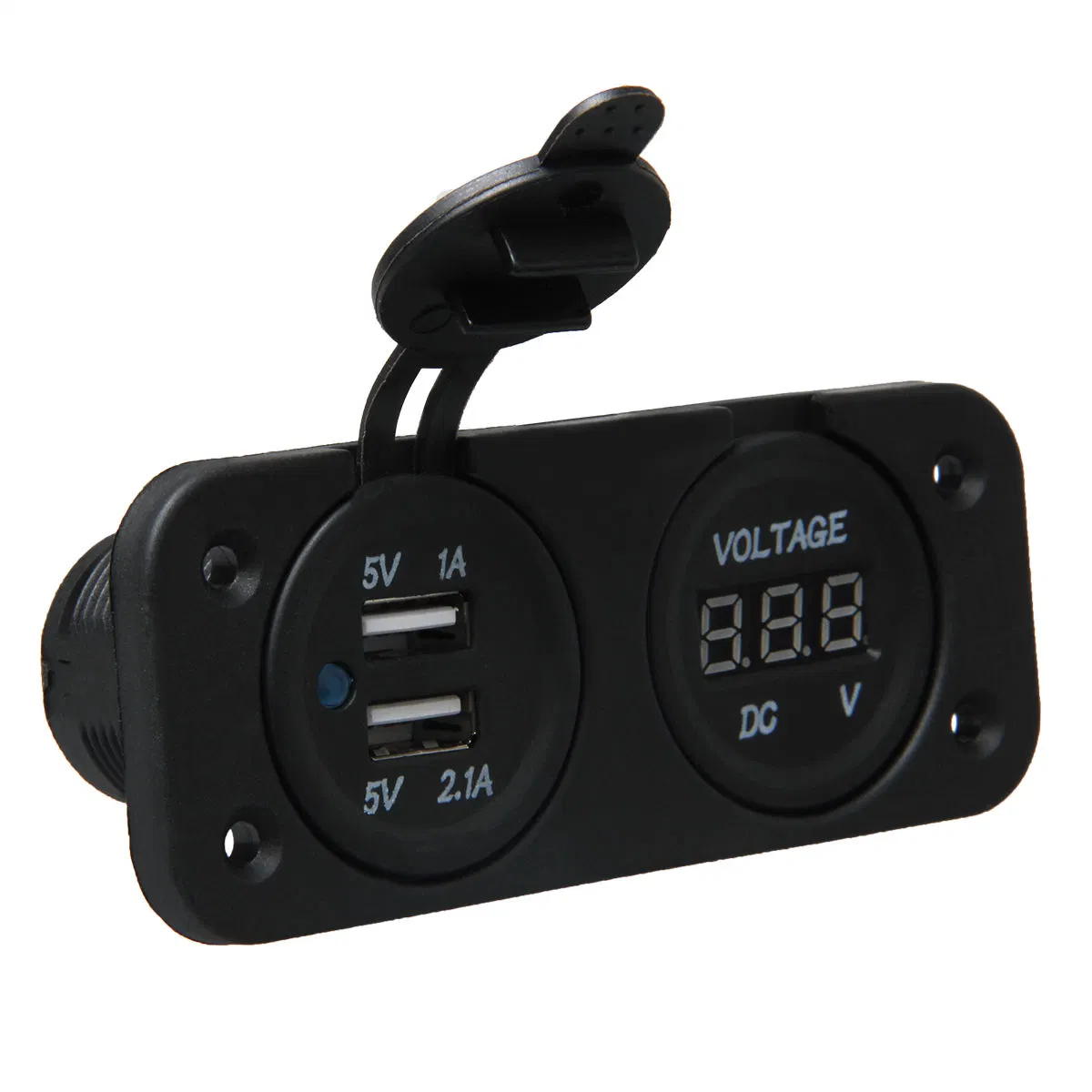 Auto montiert Dual USB Adapter Ladegerät Buchse 3,1A Ausgang Digital Voltmeter