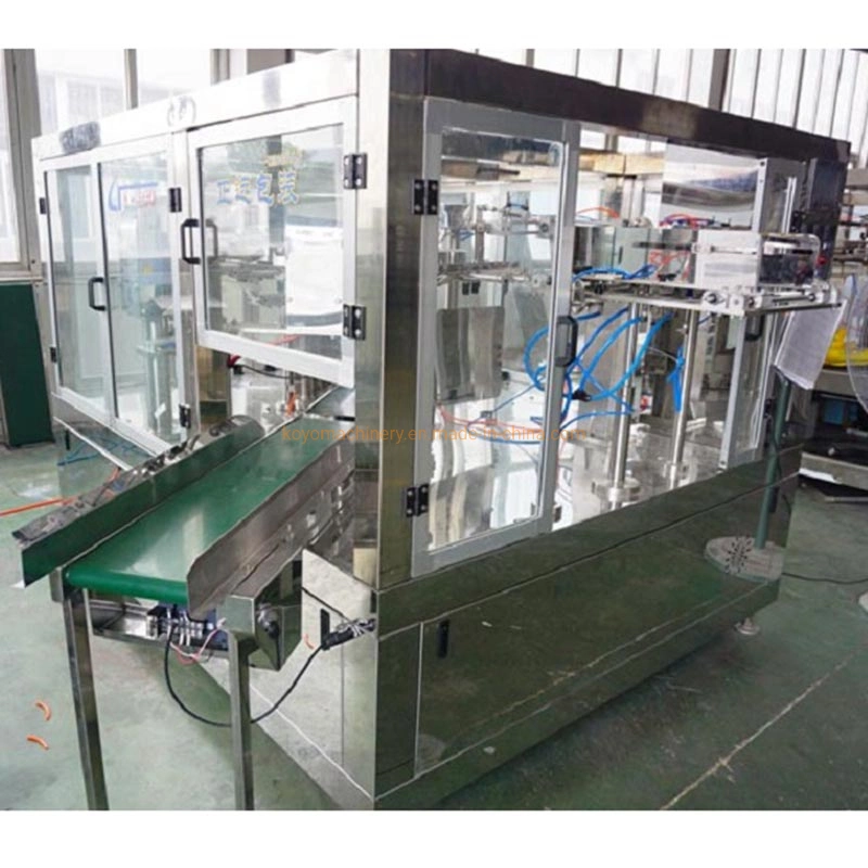 Automatic Production Line of 1-5-10kg Detergent Washing Soap Cleaner Powder Rotary Filling Sealing Machine for Doypack Spout Bag