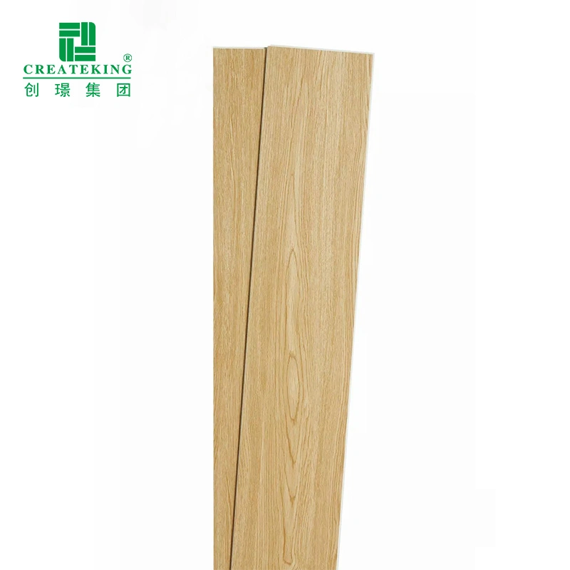 Foshan Factory Waterproof Spc Flooring Warm Color Wood Texture Plastic Vinyl Flooring