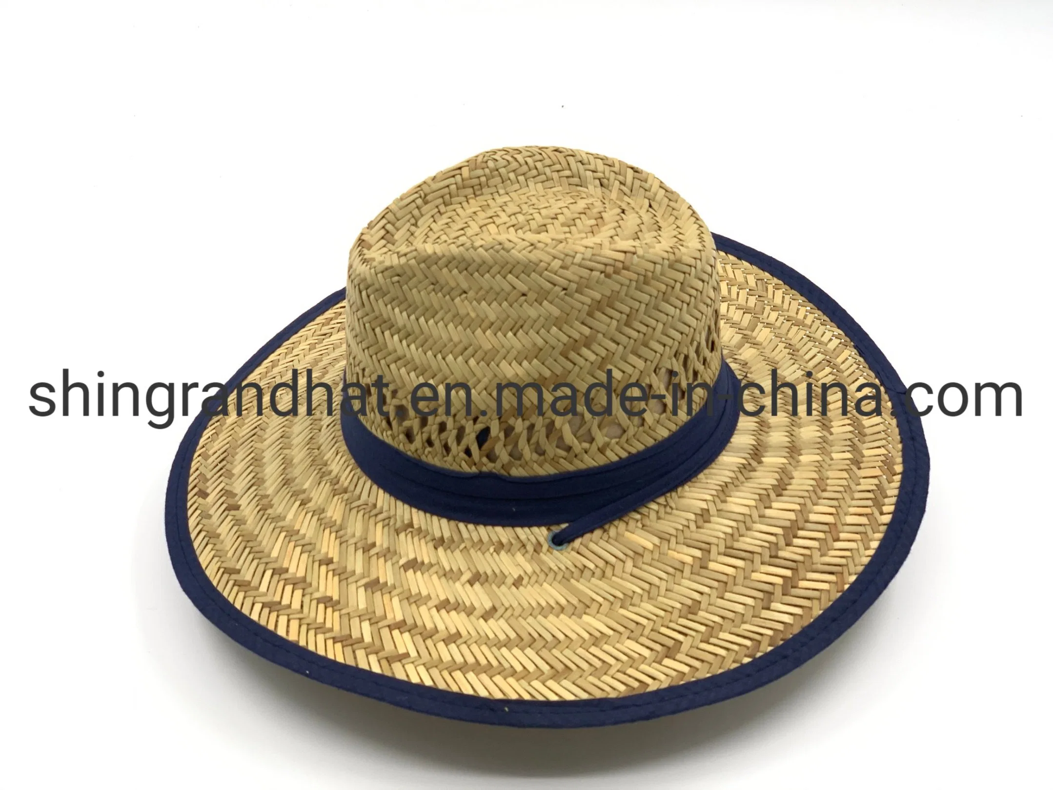 Men Straw Weaving Western Cowboy Hat for Farmer