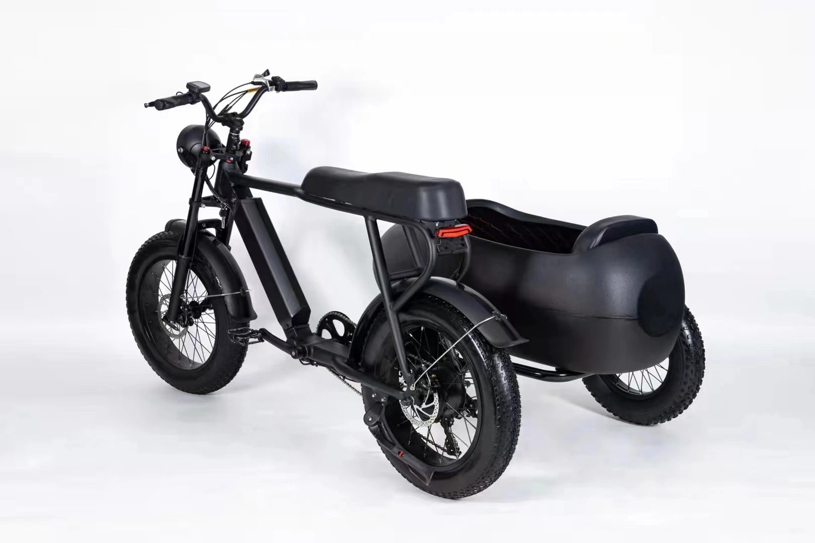 Triciclo alargador transmisión de eje de batería Triciclos eléctricos sin cadena con Sidecar Tricycles motorizado bicicleta adultos para la venta