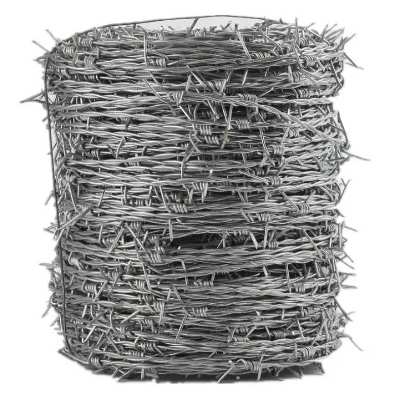 Galvanized Stainless Steel Barbed Wire Wire with Coil Outside Diameter 400-1100mm for Fence Mesh