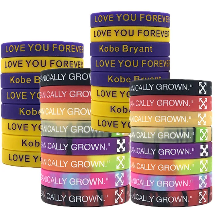 Personalized Silicone Wristbands Rubber Bracelets Sport Wristband