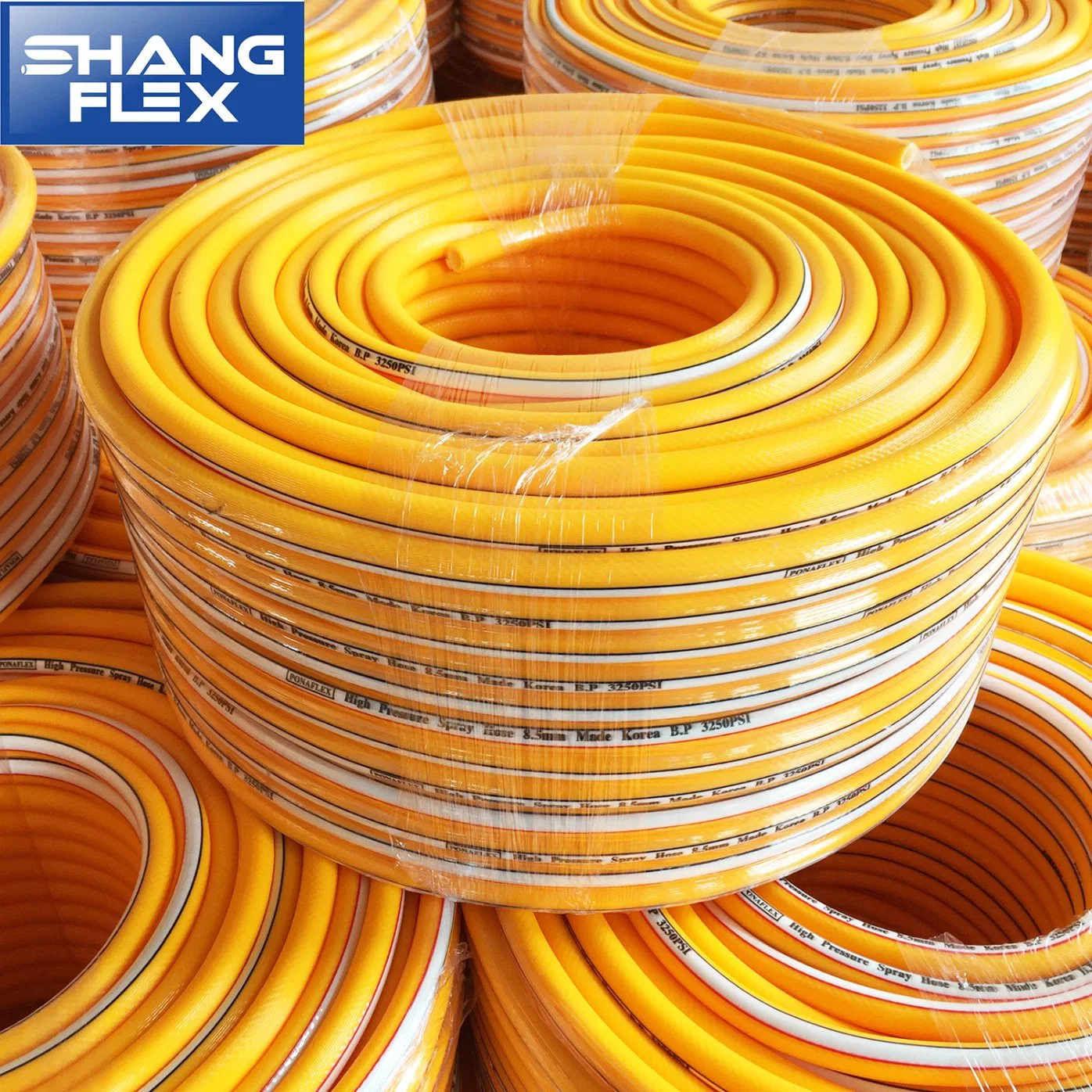 8.5mm 10mm Yellow High Pressure Air Sprayer Hose for Fire Fighting