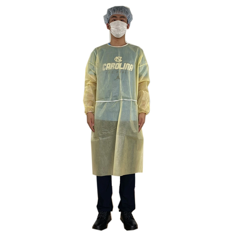 Hot Sale Isolation Gown PP 35 GSM Non-Woven Polypropylene Wholesale/Supplierr Isolation Gown