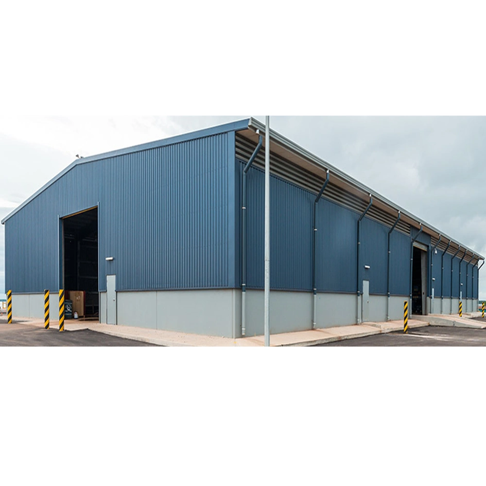 Modern Metal Roof in Europe Prefabricated Portal Steel Frame Warehouse