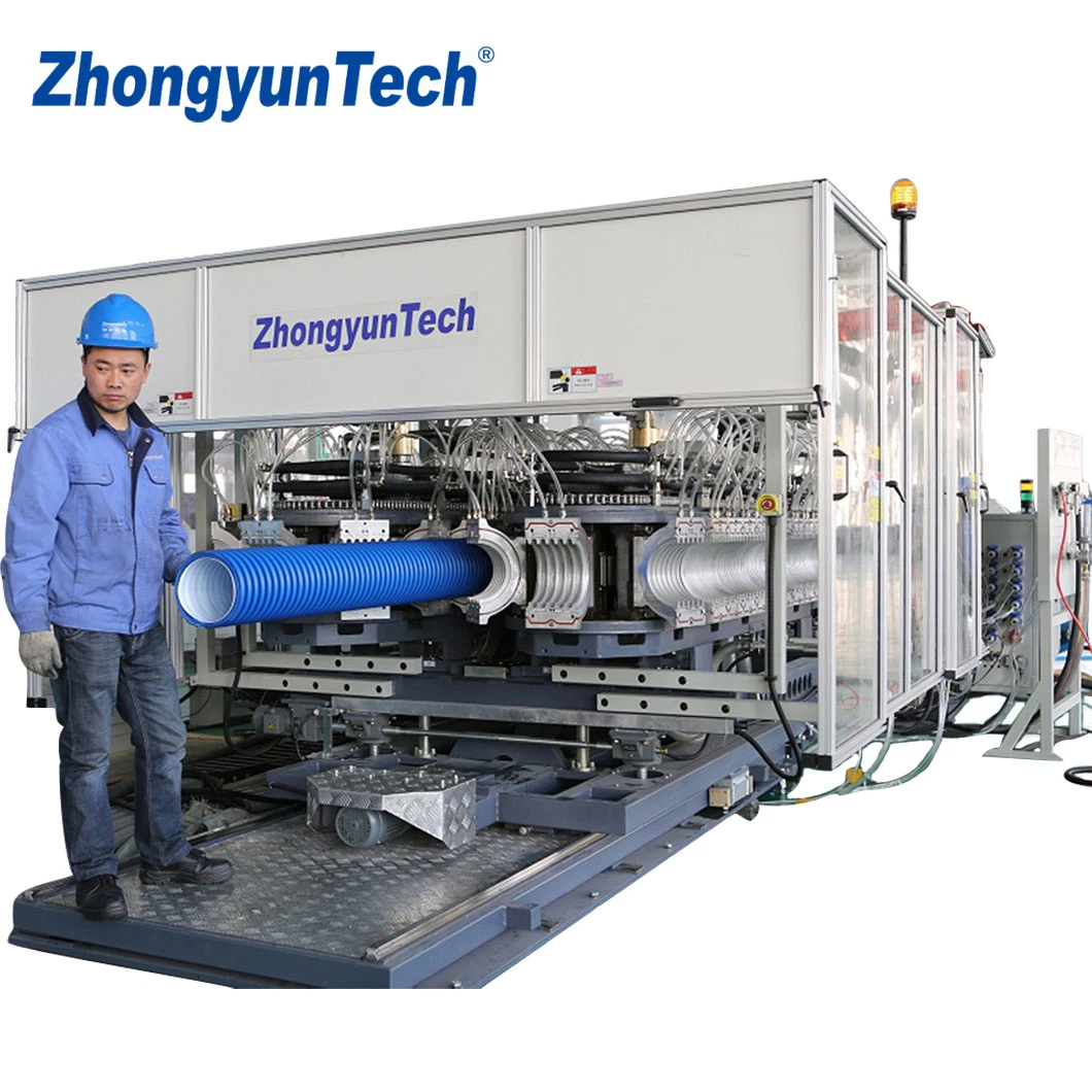 ZhongyunTech ZC-300H PE Plastics Corrugated Pipes Machine for Electric Conduit