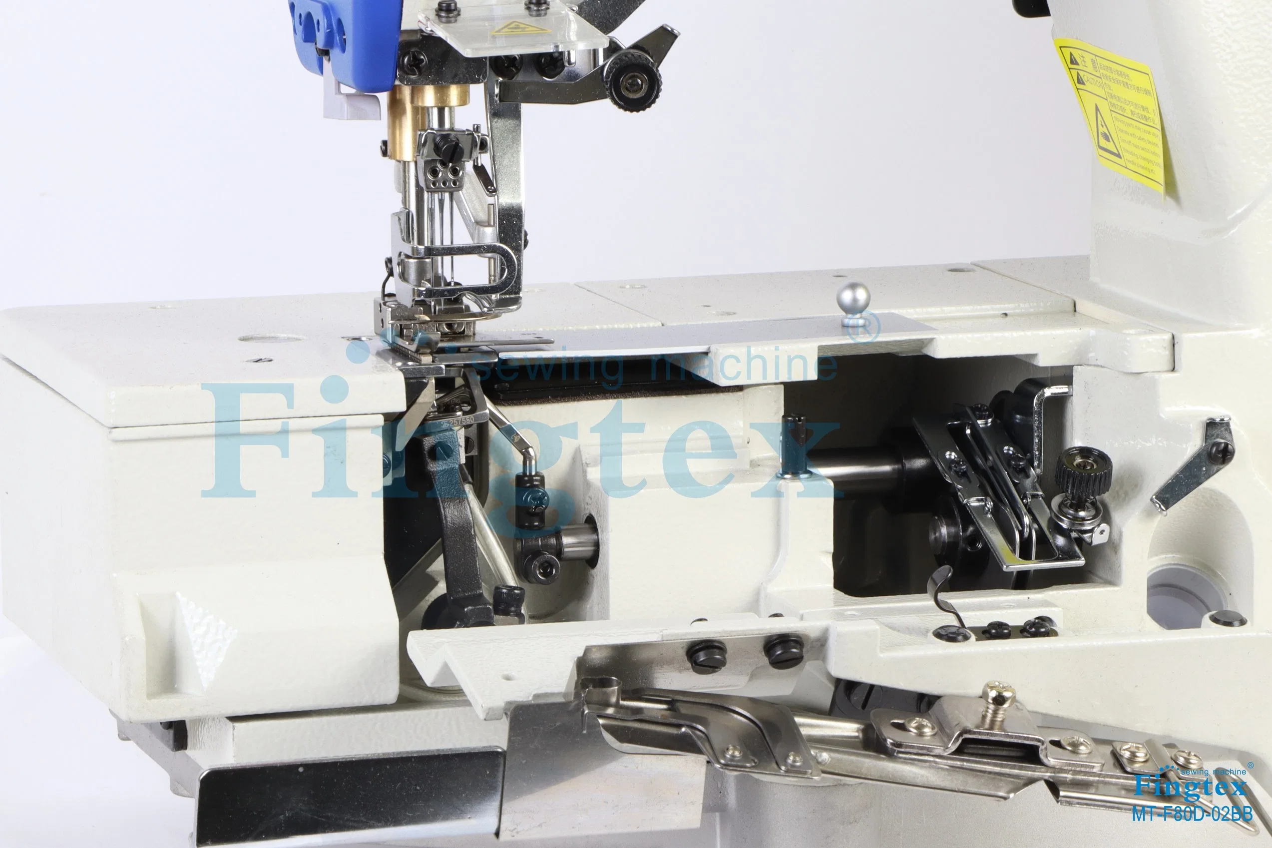 Fingtex Automatic Flat Bed Electric Cover Stitch Interlock Industrial Sewing Machine