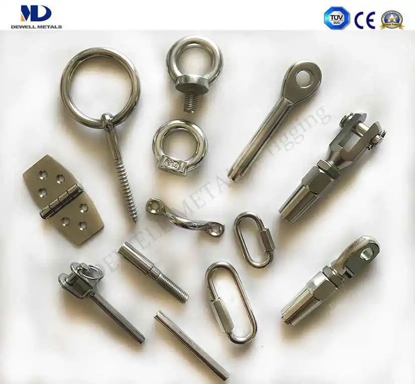 Hardware Products Stainless Steel Turnbuckle/Thimble/Thread or Eye Terminal/Connection/Fork/Clamp/Ring/Pad Eye/Plate/Spring Snap Marine Hardware