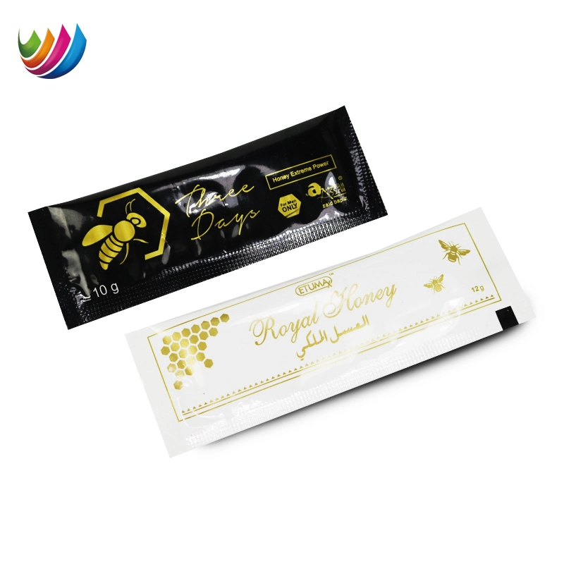 OEM/ODM Manufacturer Mylar Foil Plastic Honey Sachet Packaging Food Film