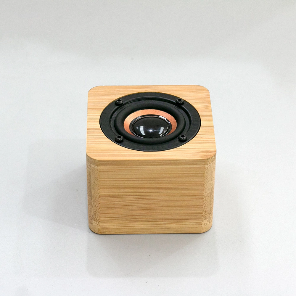 Natural Bamboo Mini Blue Tooth Speaker Portable Wireless