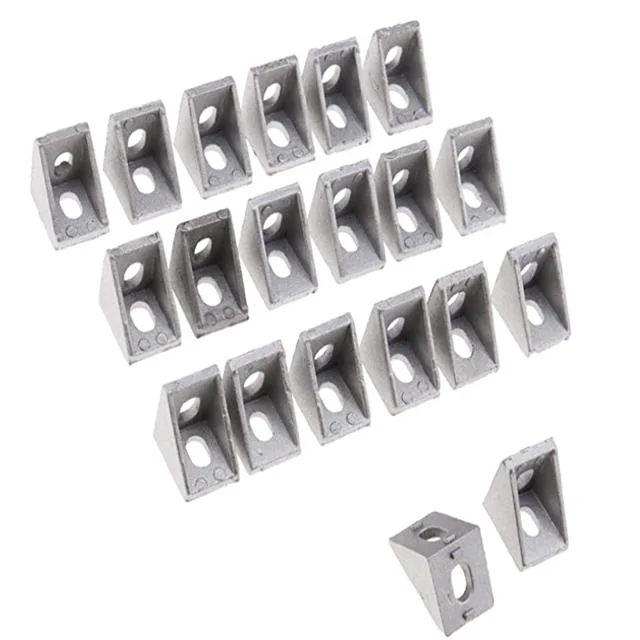 for Aluminium Profile Connector L Shape Slot 6 Die Casting Aluminum Angle Bracket