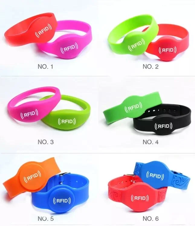 Venda por grosso de Silicone RFID pulseiras banda bracelete pulseira de Silicone Personalizada Assista a etiqueta de banda