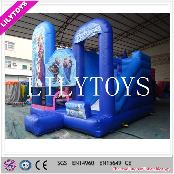 New Designed Inflatable Combo with Slide, Hot Sale Frozen Inflatables