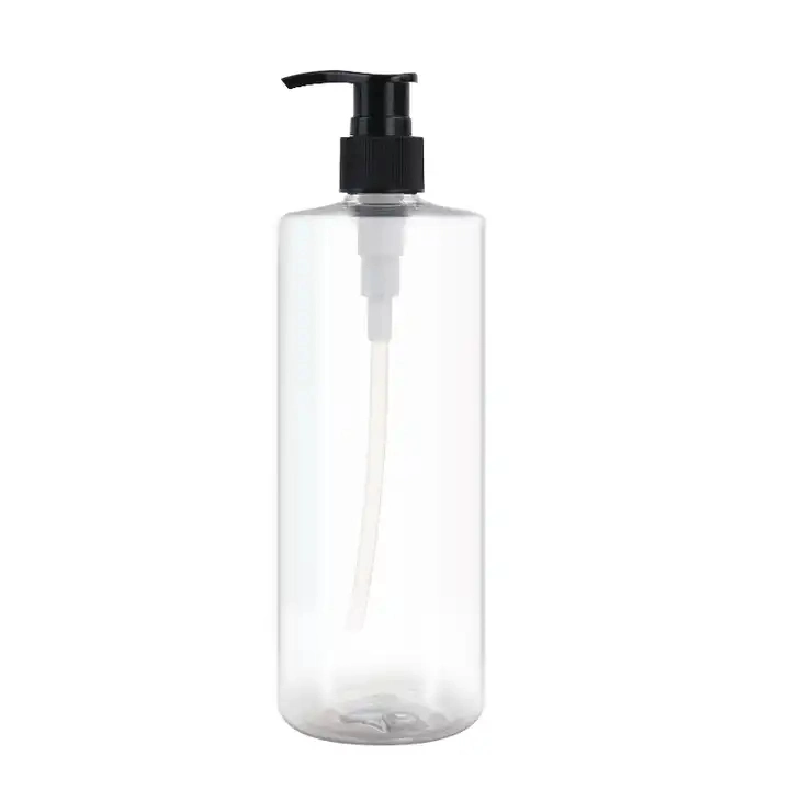 Pet Bottle with PP Press Pump Top Cap White 250ml 300ml 400ml 500ml 600ml 800ml Pet Shampoo Bottle