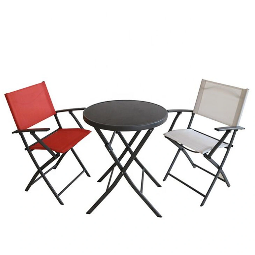 Good Folding Chair with Arm Rest Folding Metal Chair Outdoor Furniture