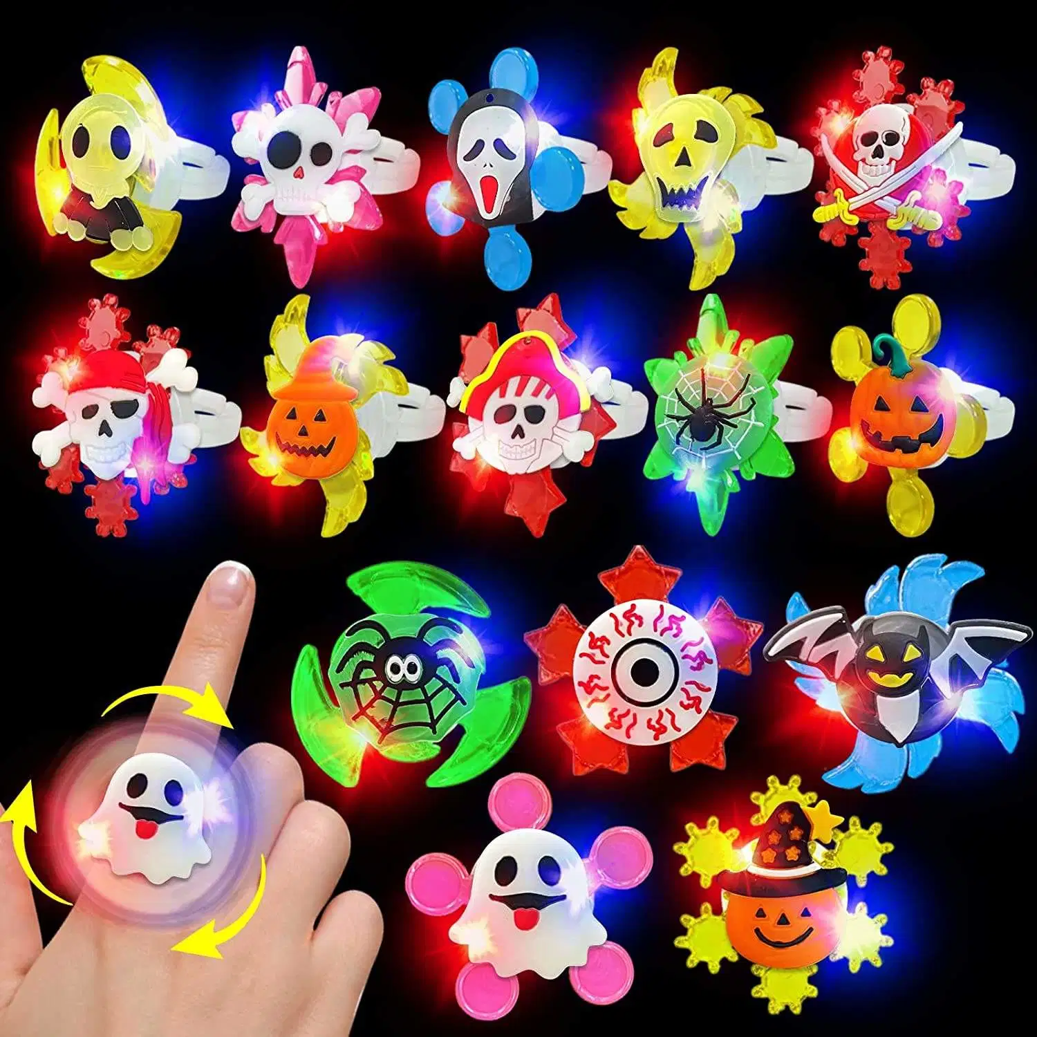 2023 Popular Design Halloween Supply LED Light Flashing Wristband Children Toy Wholesale/Supplier