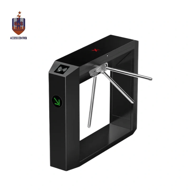 304 Acero inoxidable Nuevo Tipo polvo Negro Coated Bridge Turnstile Soporte RFID/ lector de tarjetas/ Fingerprint /Control de acceso