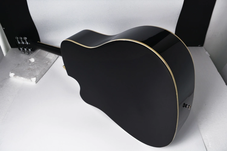 Colorful Black Color Acoustic Guitar for Practice Student's Guitar High quality/High cost performance 