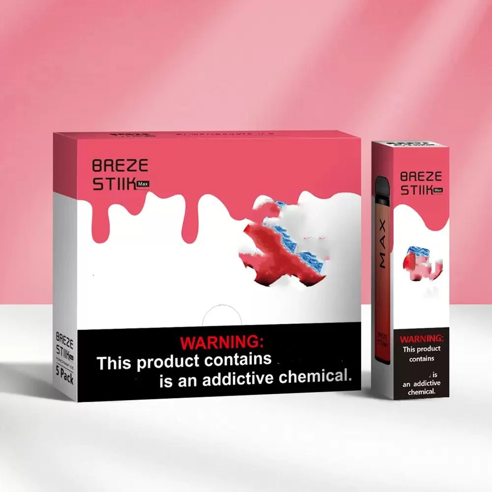 Breze Stiik ماكس 1800 أطواق القرد بالجملة ميني E-Cigarette