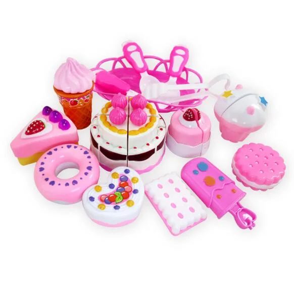 Toys Wholesale Shantou Toys Children Dessert Kitchen Food Plastic Cake Toy Set