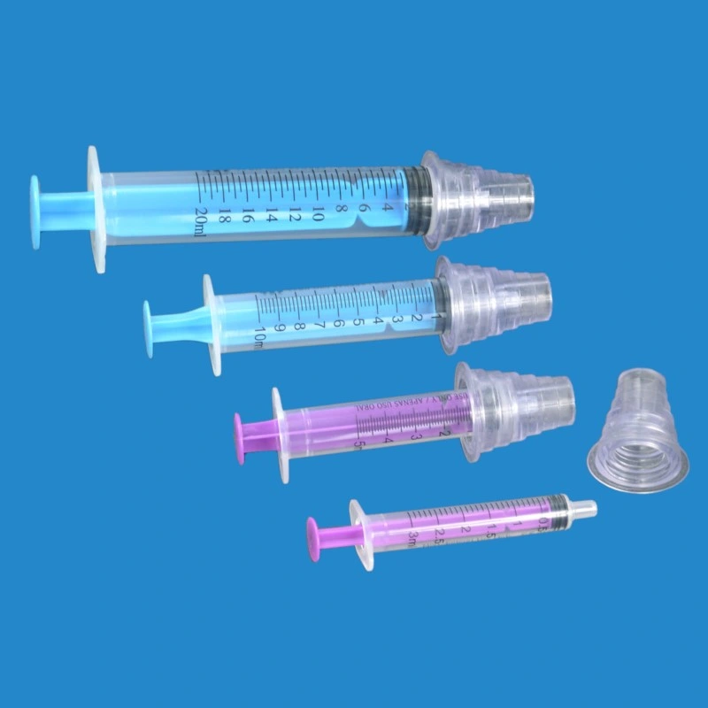 Medical Oral Syringe 10ml with Adapter or Tip with CE China Manufacturer