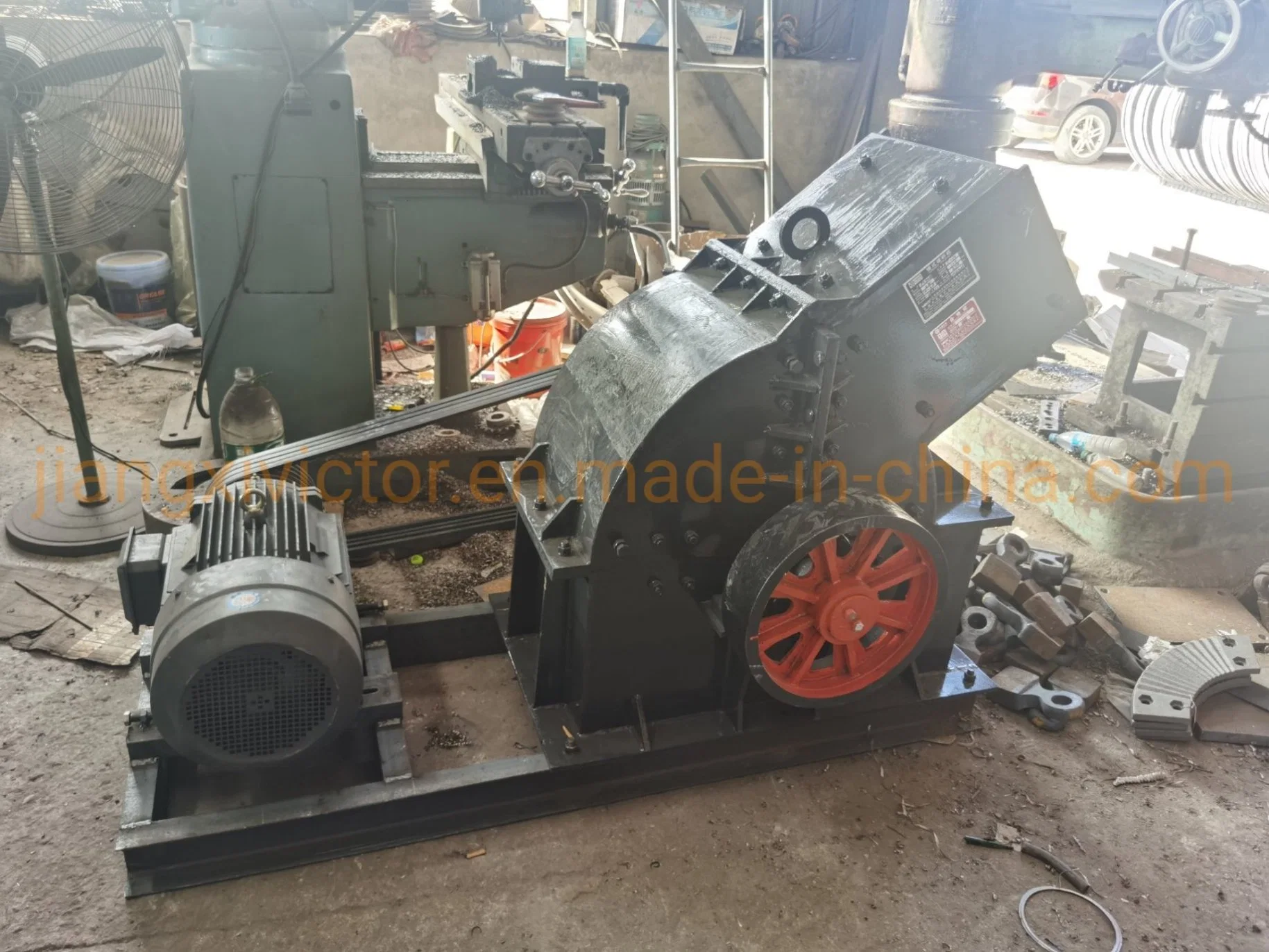 PC400*600 máquina trituradora de Martillo de piedra con la alimentación