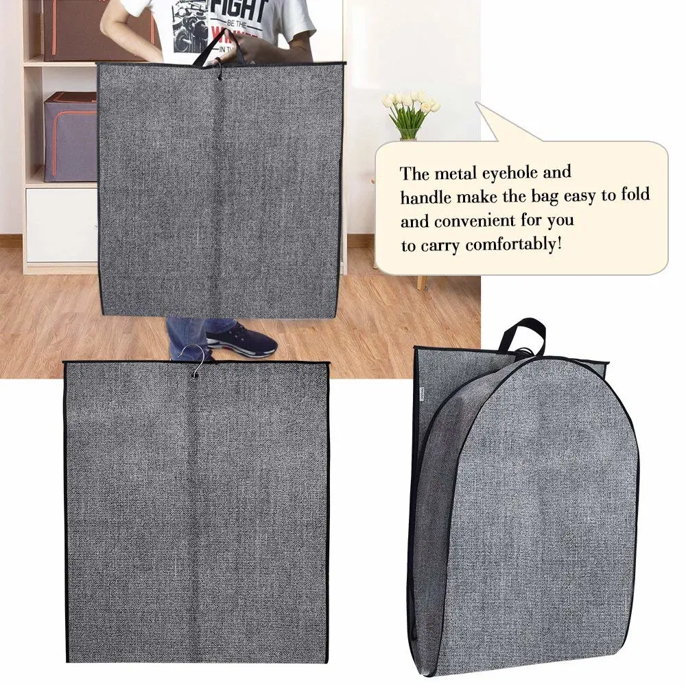 Костюм из нетканого материала чехол одеваются Dustproof Garment Bag with Металлическая дыра