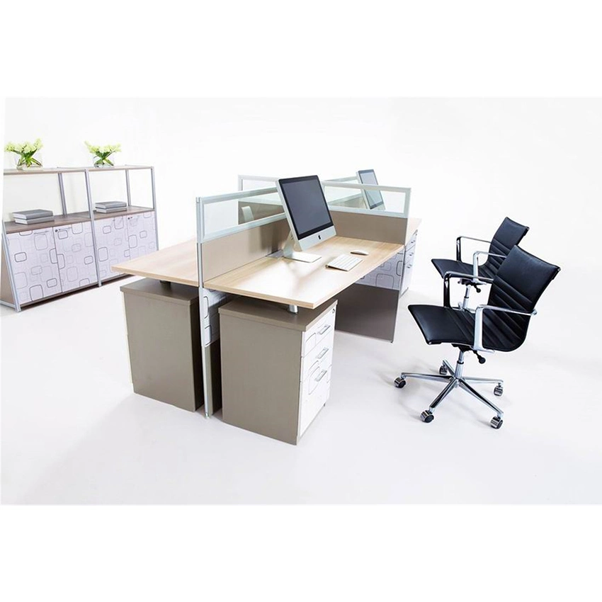 Sistema de fabricante de muebles de oficina estaciones de trabajo personalizados de madera de la Oficina de la partición de mesa mesa de ordenador personal administrativo del armario una sola persona Despacho