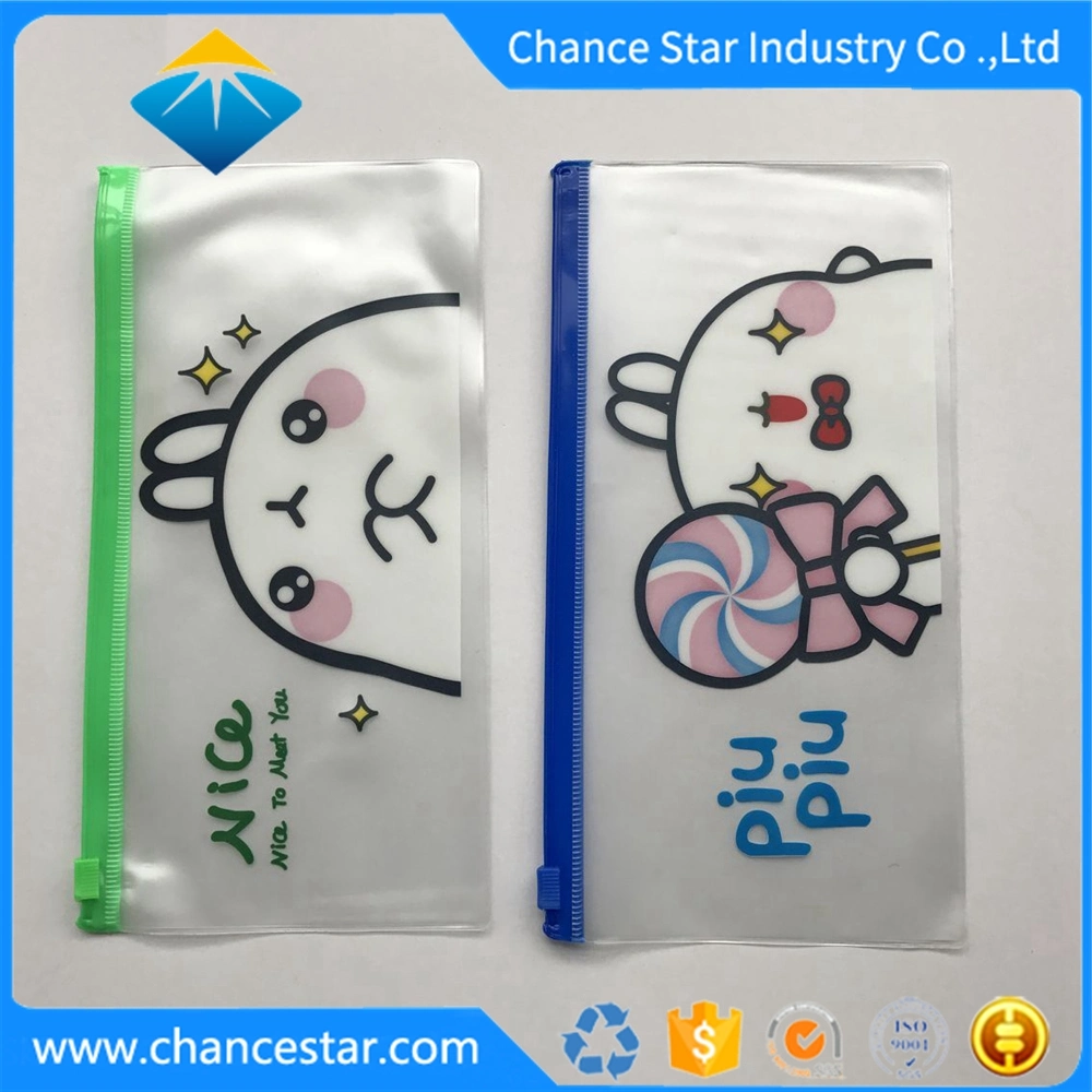 Custom Promotional Transparent PVC Bag Packaging with Zipper