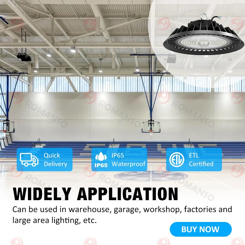 5years Warranty ETL IP65 100W 150lm/W Remote Sensor Warehouse High Bay Lamp