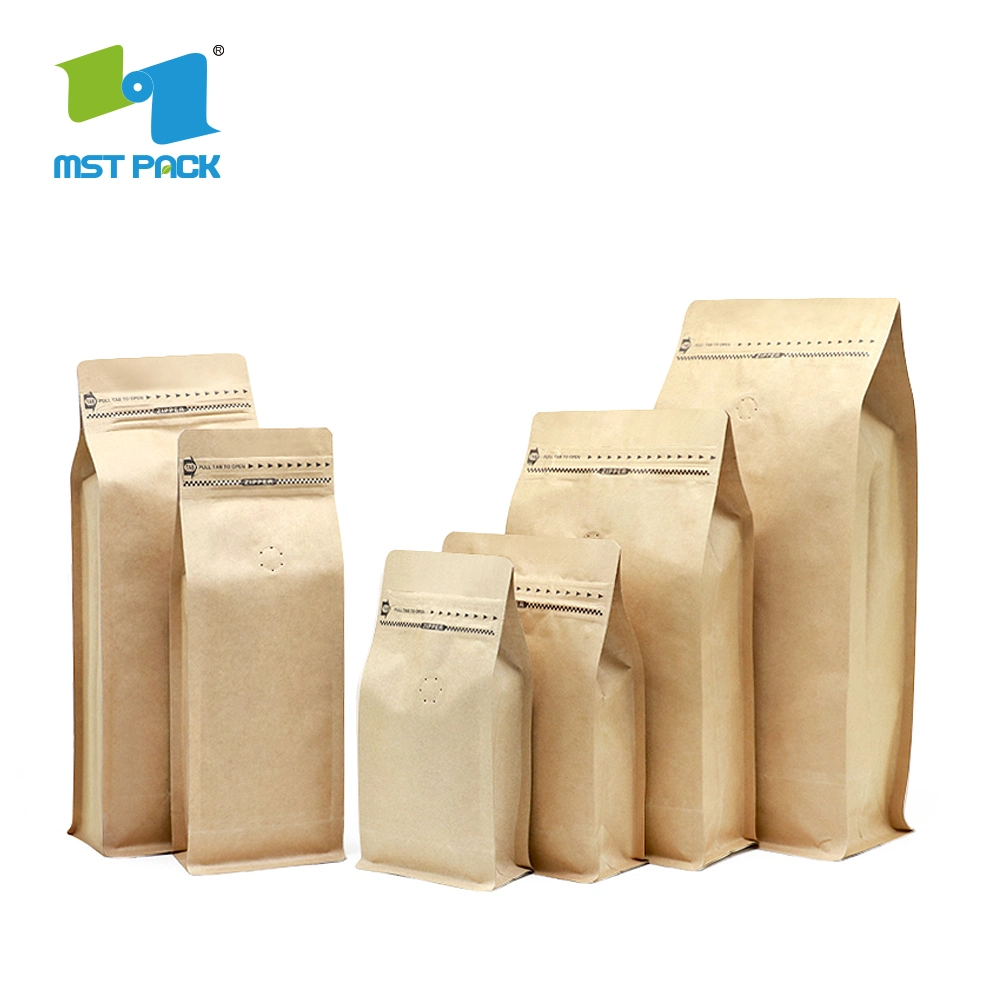 Venda por grosso de papel Kraft reciclável barata em sacos de grãos de café