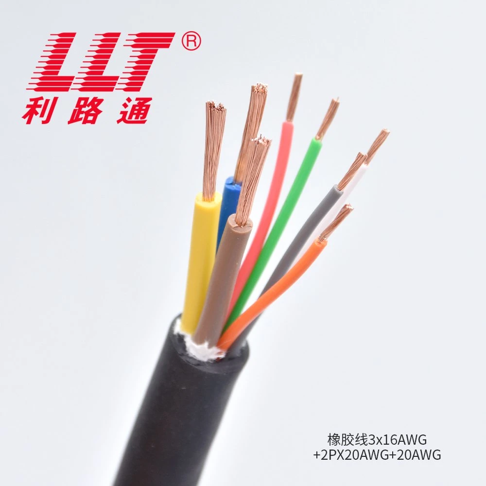 H05RN-F de la chaqueta de goma flexible Cable de alimentación con certificación VDE