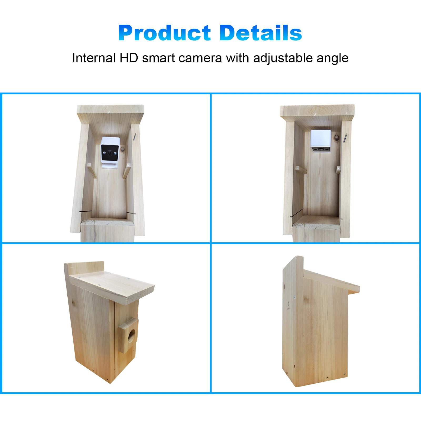 Intelligent Visual Wooden Bird House/Nest Cameras Mobile Remote Observation