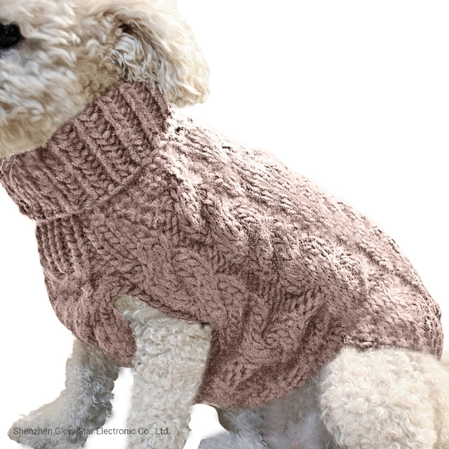 Invierno Pet ropa Accesorios Turtleneck Suéter Perro ropa cálida