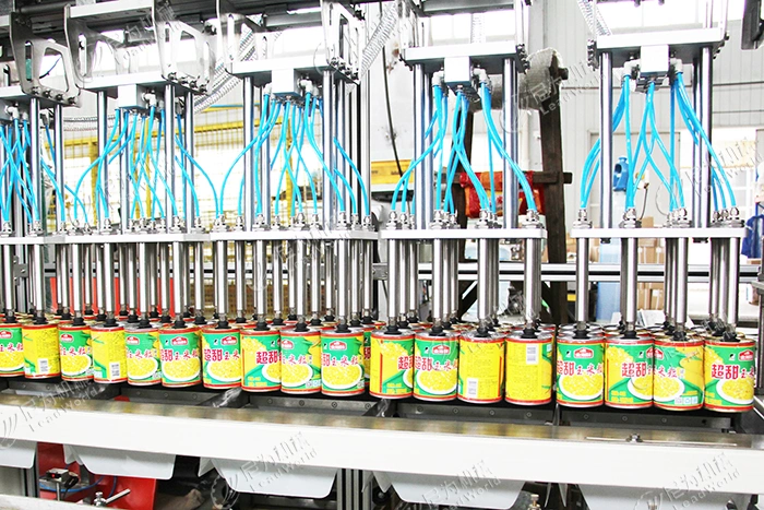 Automático de control PLC la carne de cangrejo Cangrejo conservas de productos del mar las botellas de vidrio Máquina de embalaje de la empacadora Canscarton Tin