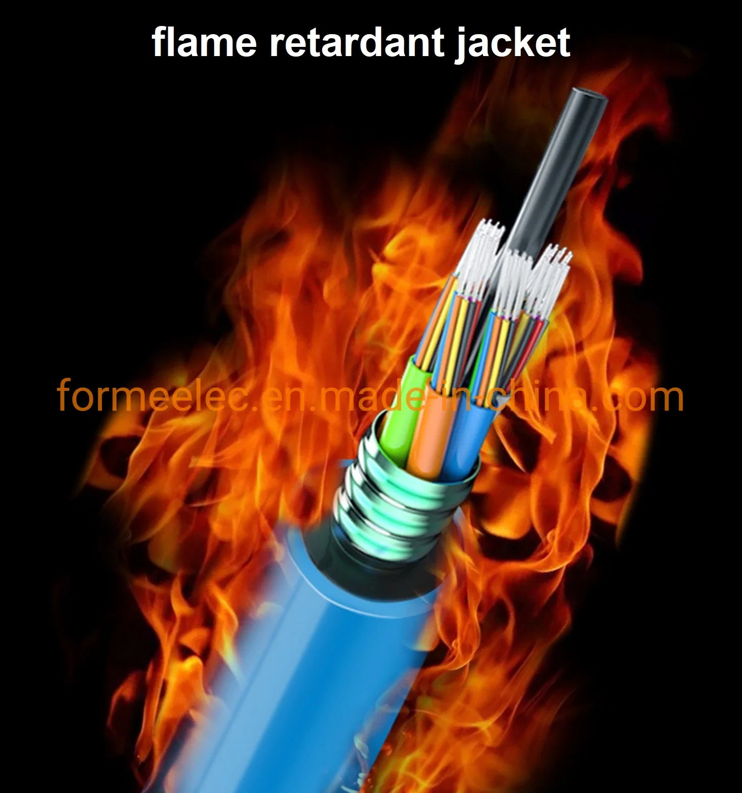 Stranded Mining Flame Retardant Optical Cable Mgtsv 4 Core Optical Fiber