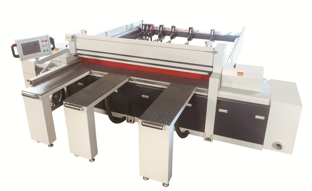 1450mm PLC Automatic Auto Cabinet CNC Computer Woodworking Wood Multiple Reciprocating Panel Circular Cutting Beam Machine Saw CE