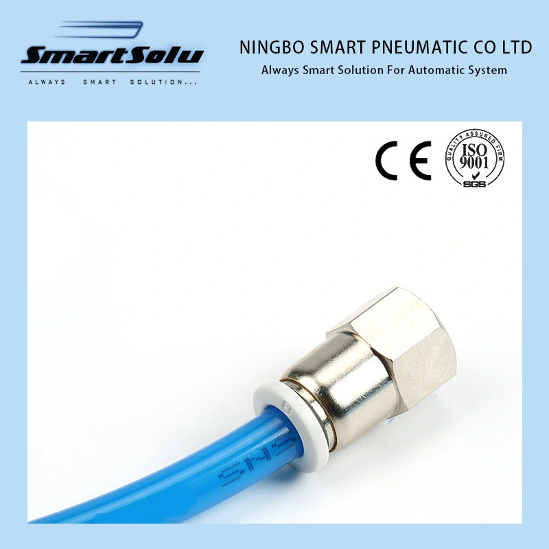 Mpcf Nickle Plated Brass Female Straight Quick Push in Pneumatic Fitting