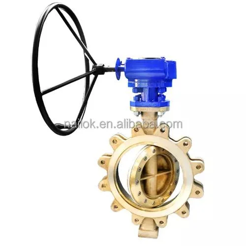 Worm Gear Wafer Lug Bronze C95800 Butterfly Valve Manual Marine 2500lb Butterfly Valve