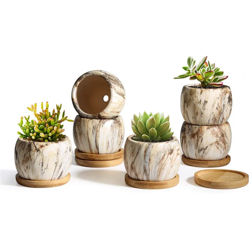 Home Modern Unique Bulk Outdoor Plant Garden Ceramic Flower Pot for Planters