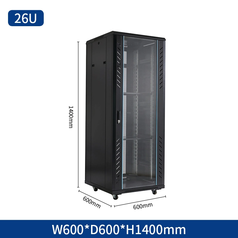 19 de rack de 22u 24u 42u 27u datos del ventilador de pared de montaje en racks de Dataentry Cuadro Serverroom Servidor de entrada de equipos de servidor para rack de tamaño