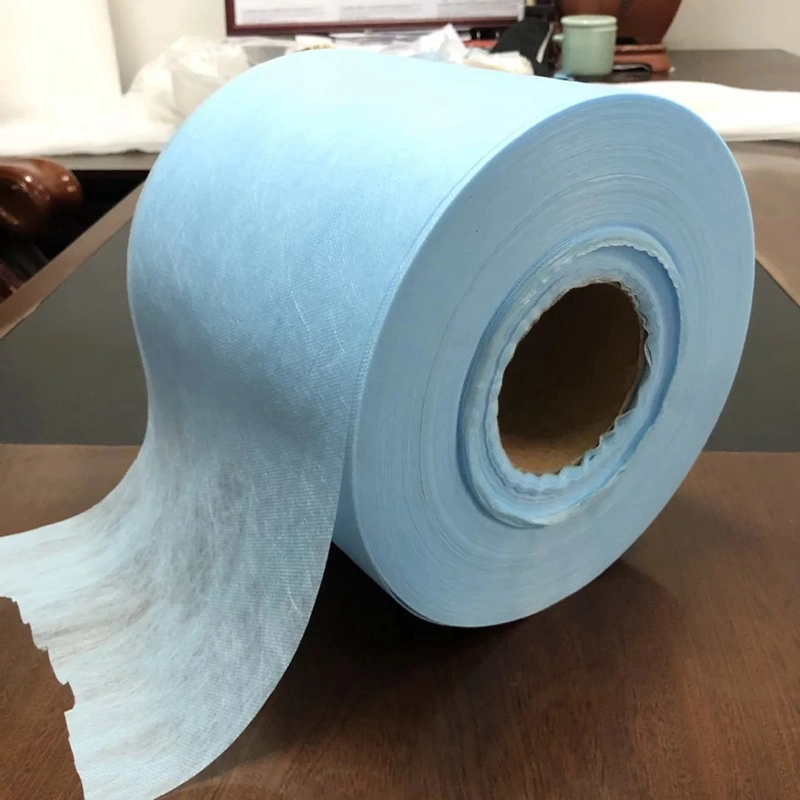 White Blue 25GSM PP Non- Woven Fabric for Face Mask