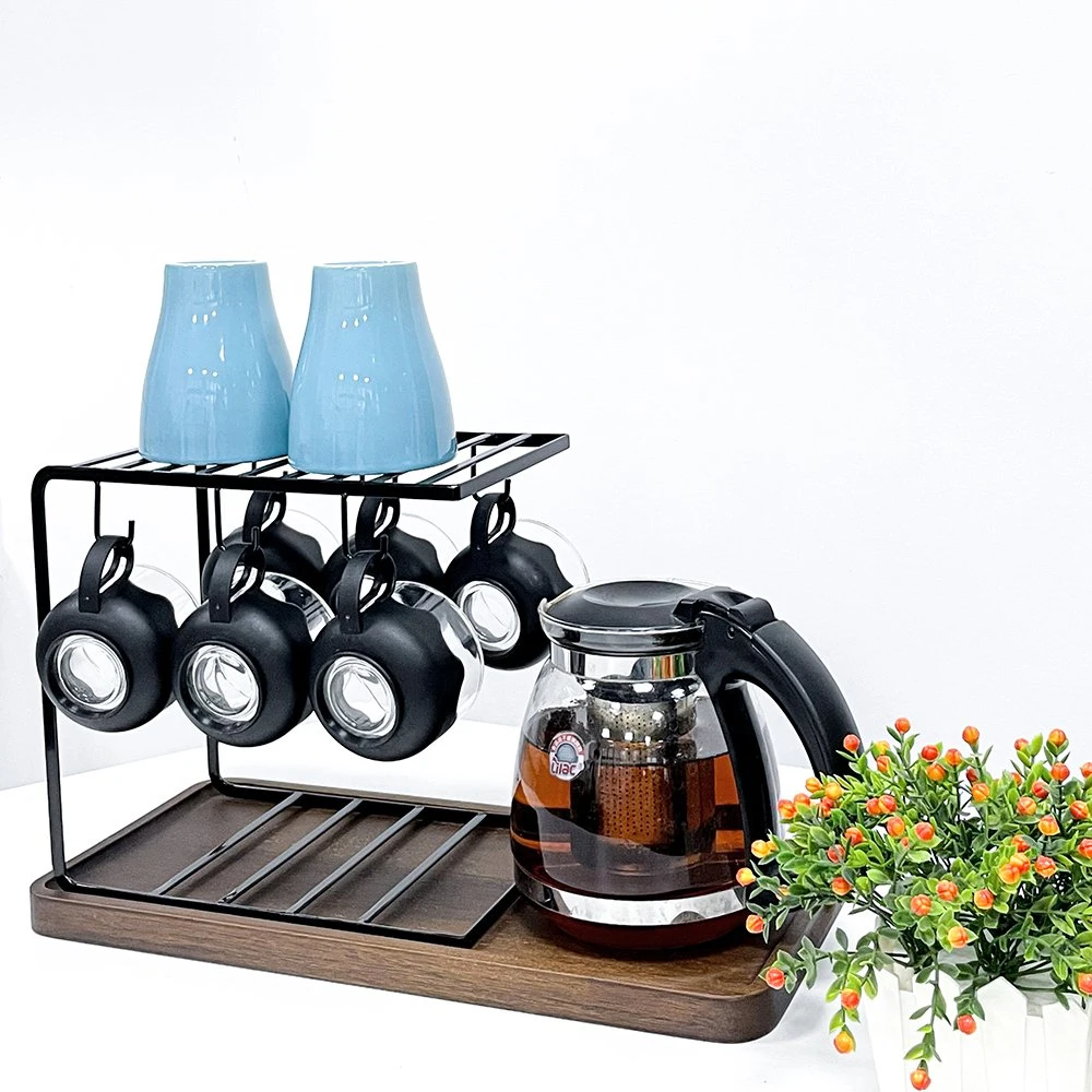 China Wholesale/Supplier Living Room Kitchen Stainless Steel Cup Tea Tray Cold Drink U Hook Cup Holder