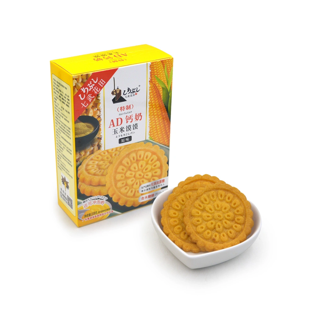 228g dulce crujiente saludable comer o beber en seco instantánea maíz galletas